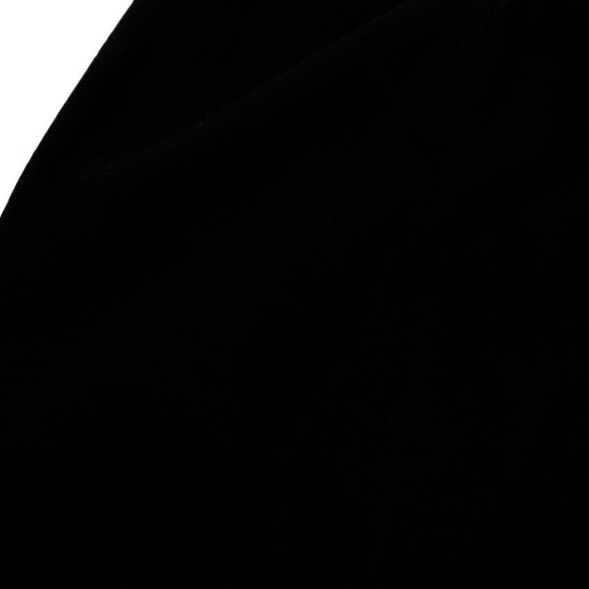 Chanel Boutique Black Wool Crepe Pencil Skirt FR 40, US 4-6 For Sale 2