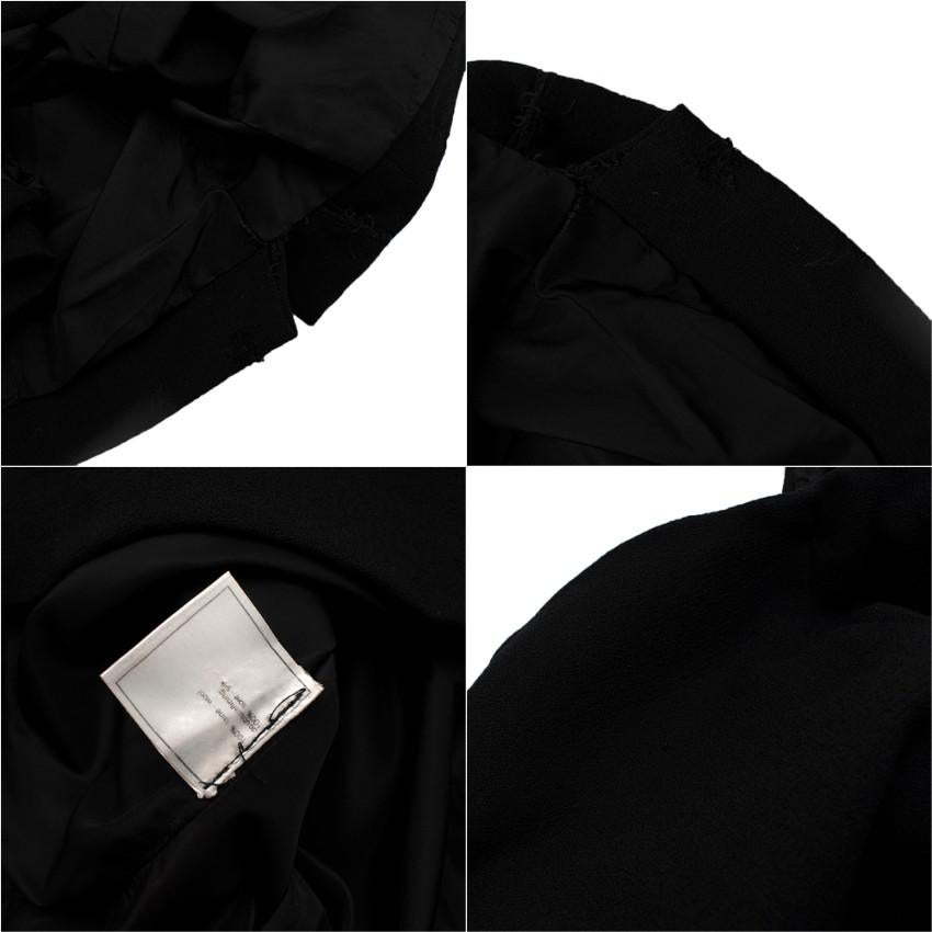 Chanel Boutique Black Wool Crepe Pencil Skirt FR 40, US 4-6 For Sale 4