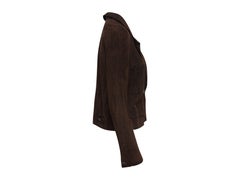 Chanel Boutique Brown Suede Blazer