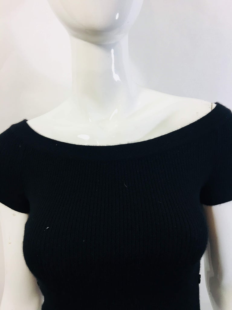Chanel Boutique Cashmere Crop Top at 1stdibs