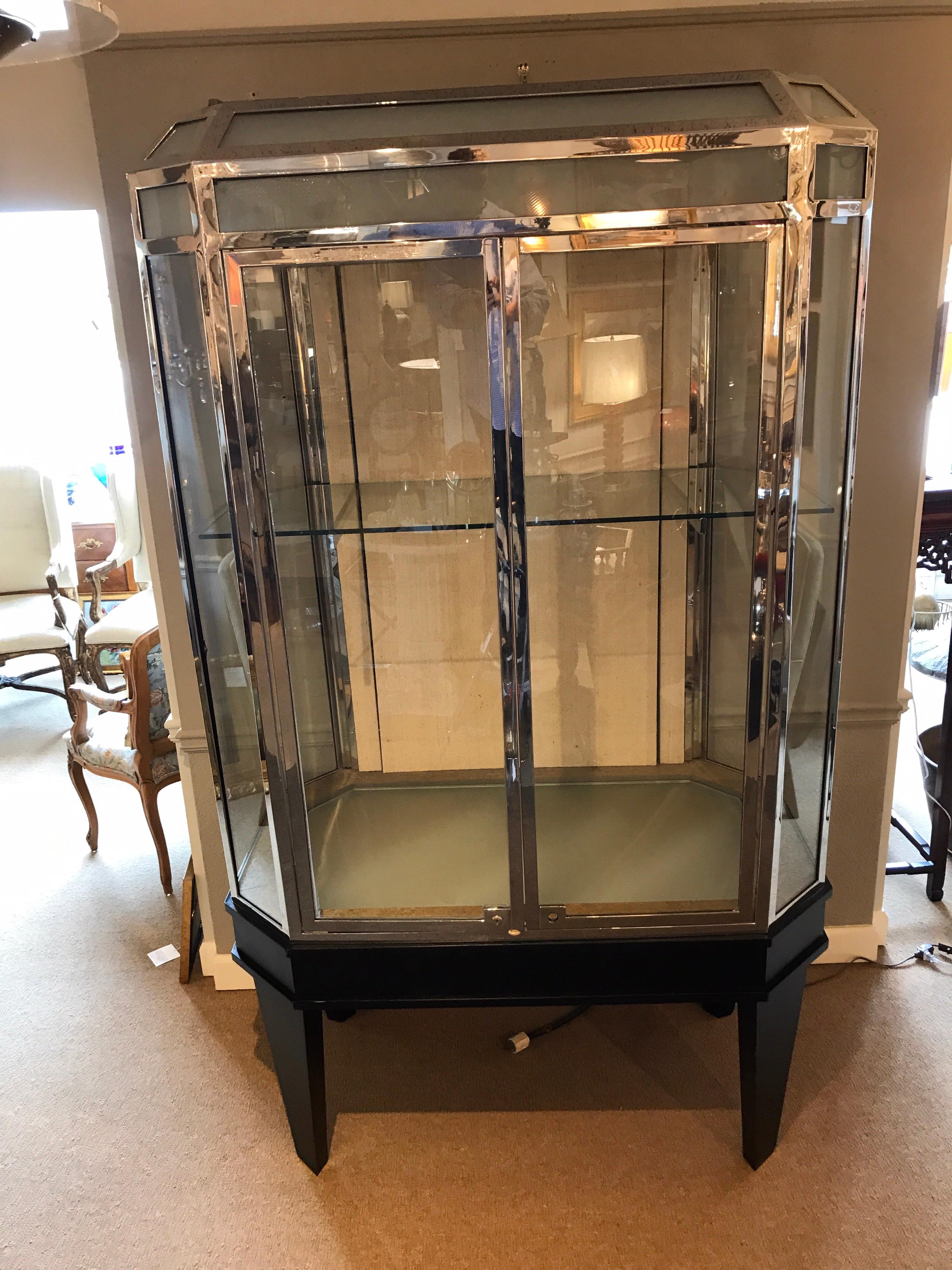 Glass Chanel Boutique Display Case or Vitrine, Two Available For Sale