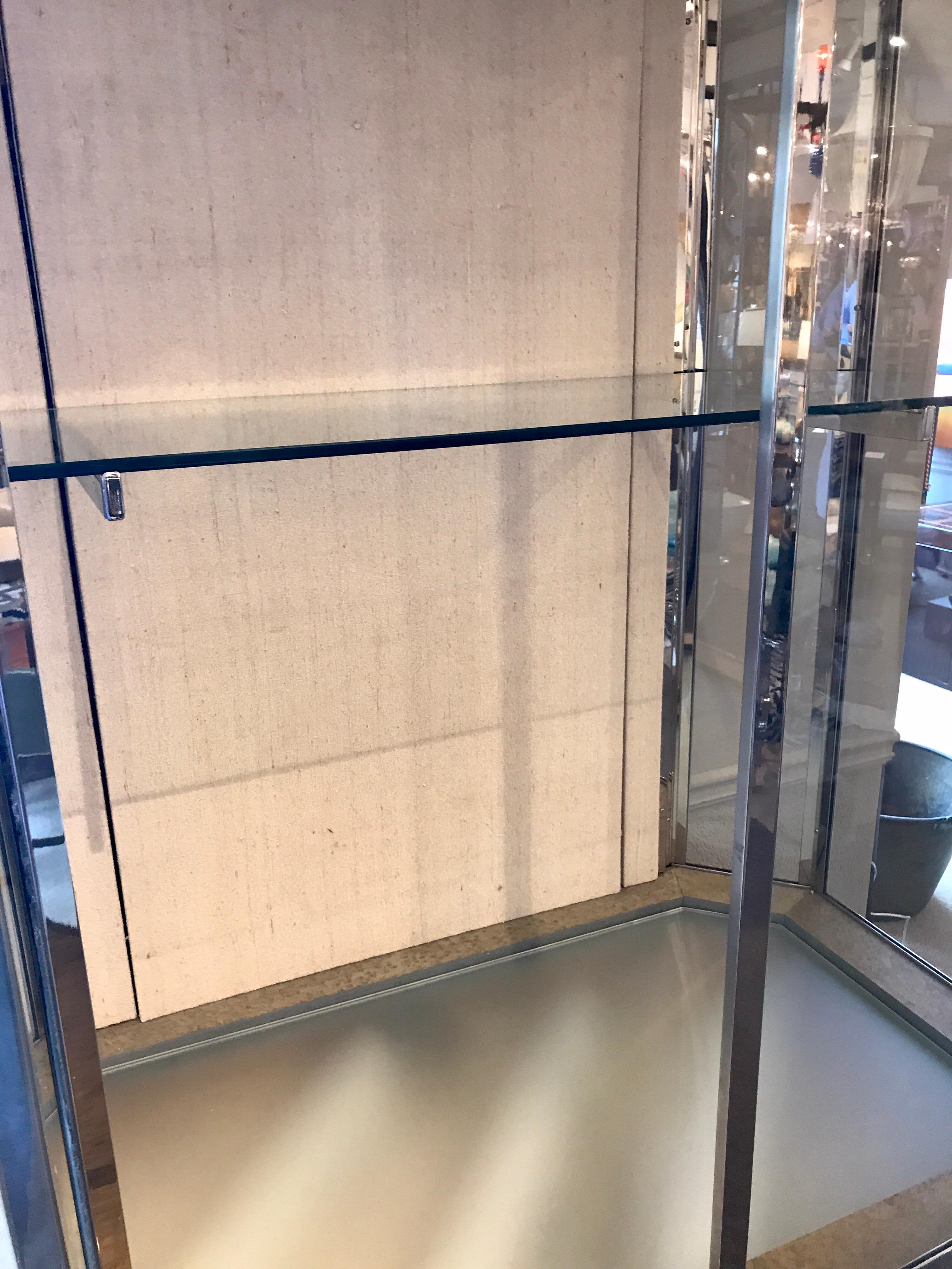 Chanel Boutique Display Case or Vitrine, Two Available In Good Condition For Sale In Atlanta, GA