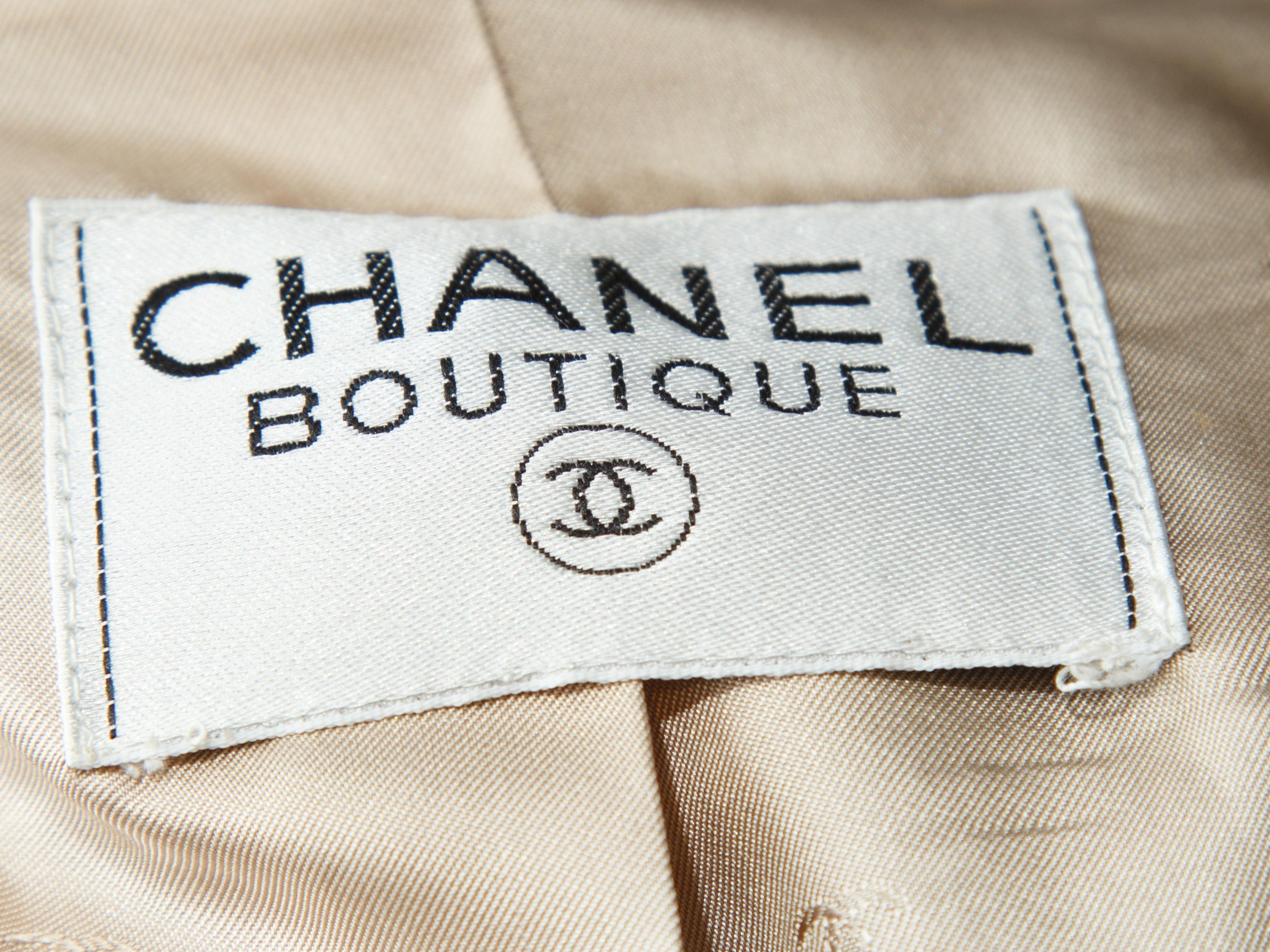 Women's Chanel Boutique Light Blue & Multicolor Plaid Skirt Suit