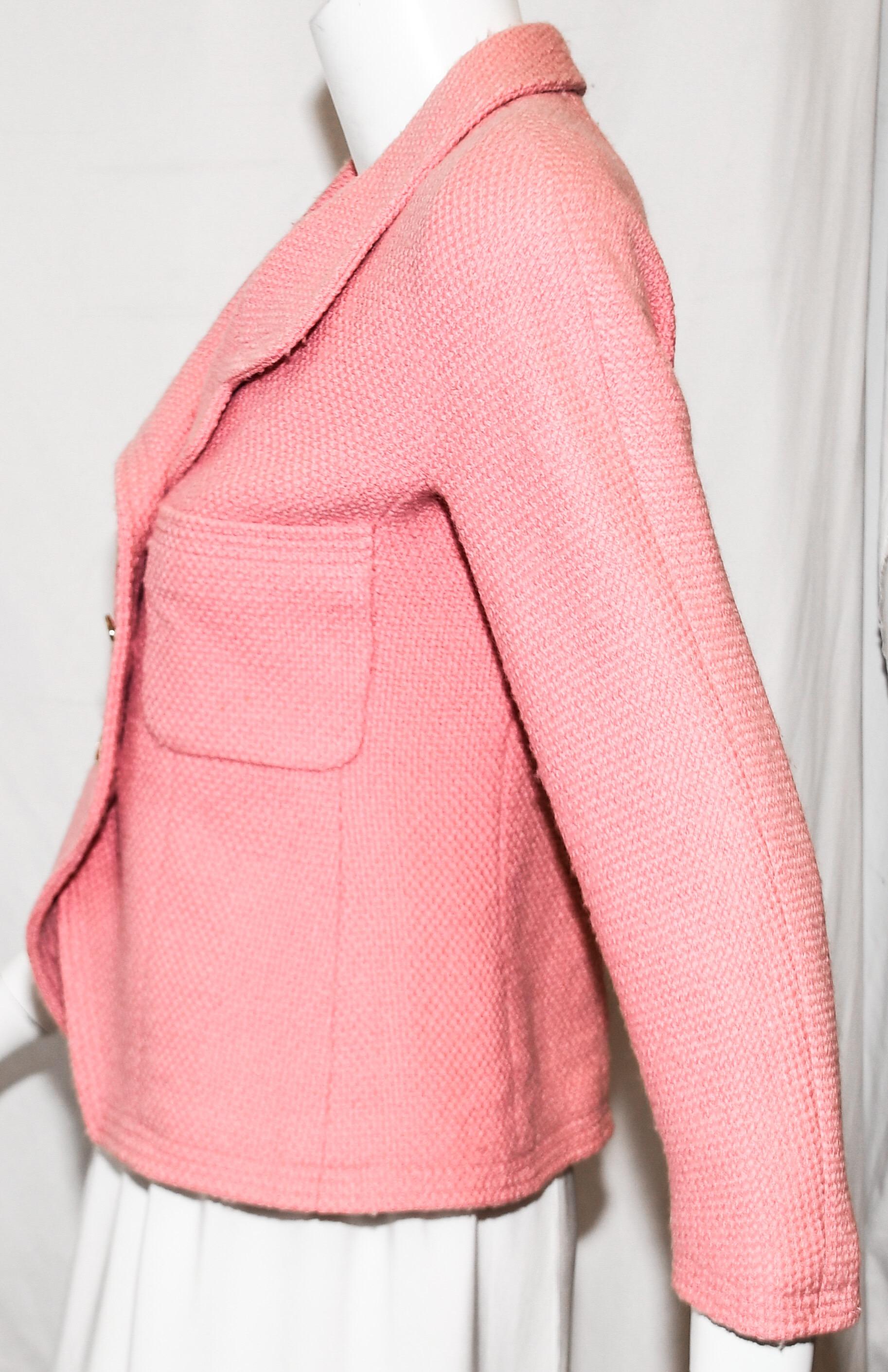 pink chanel coat