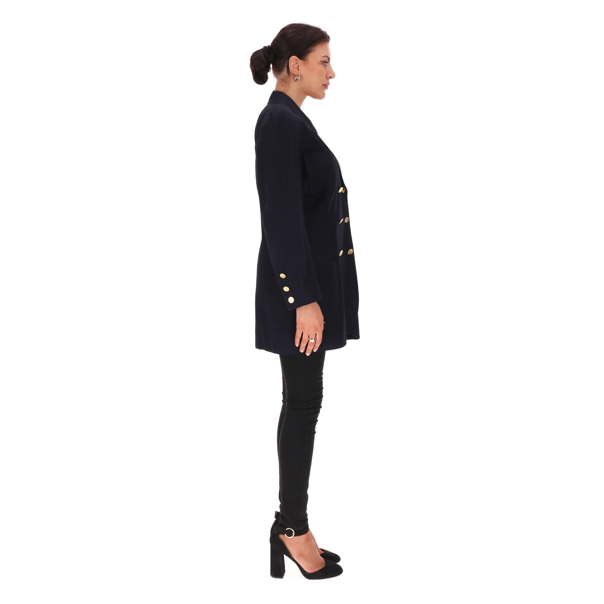Chanel Boutique Vintage Seltener Balzer/Jacke (Schwarz) im Angebot