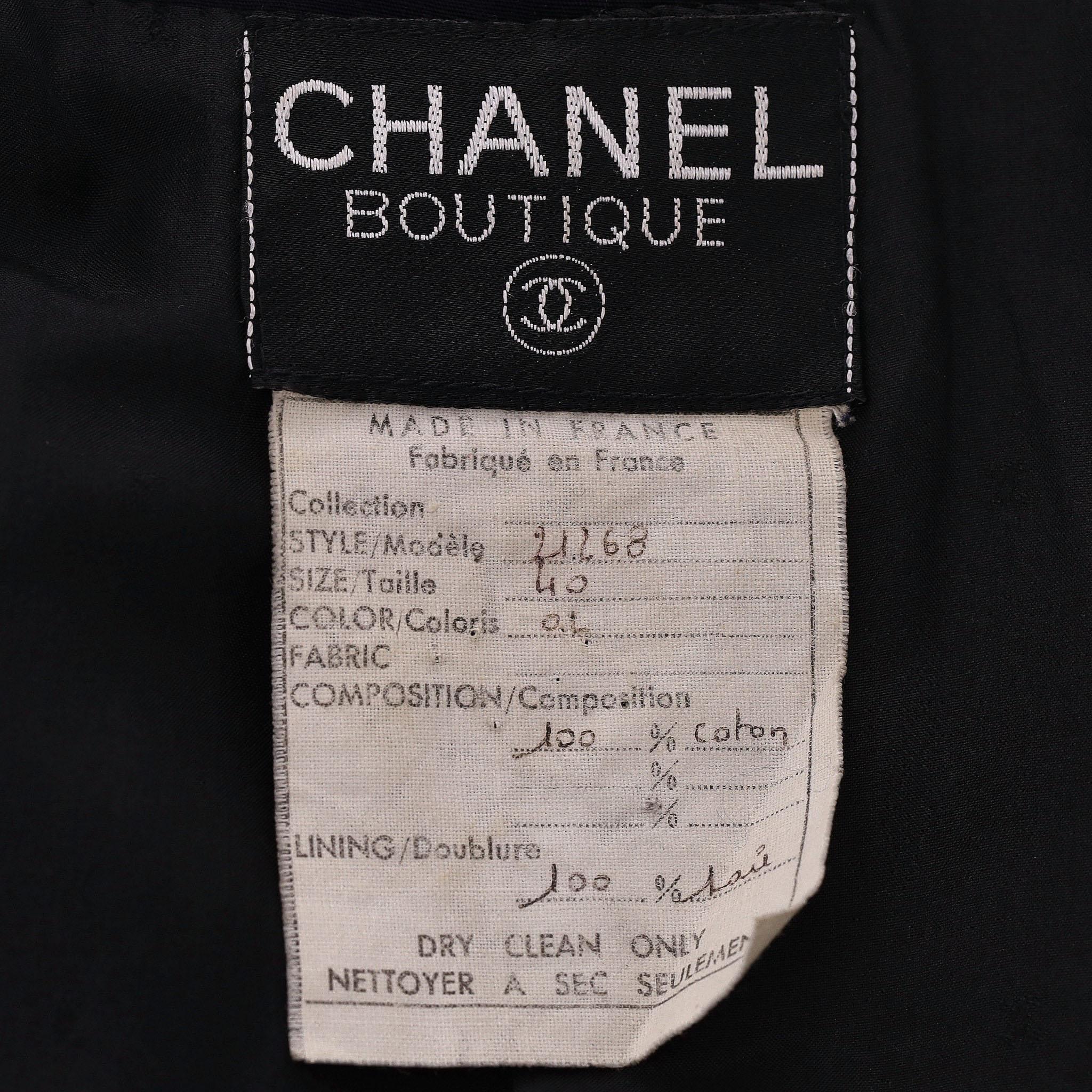 Chanel Boutique Vintage Seltener Balzer/Jacke im Angebot 1