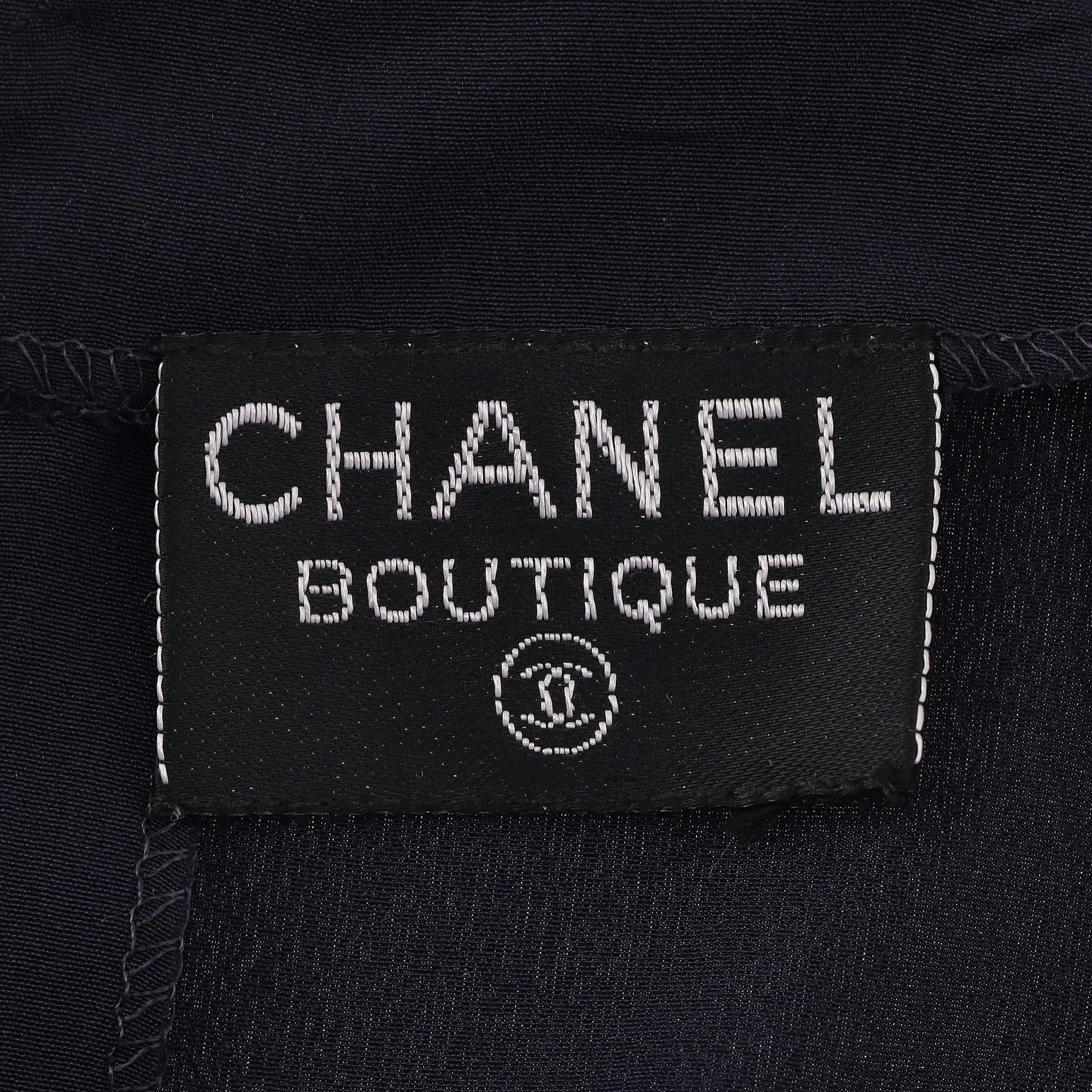 Women's Chanel Boutique Vintage Silk Top For Sale