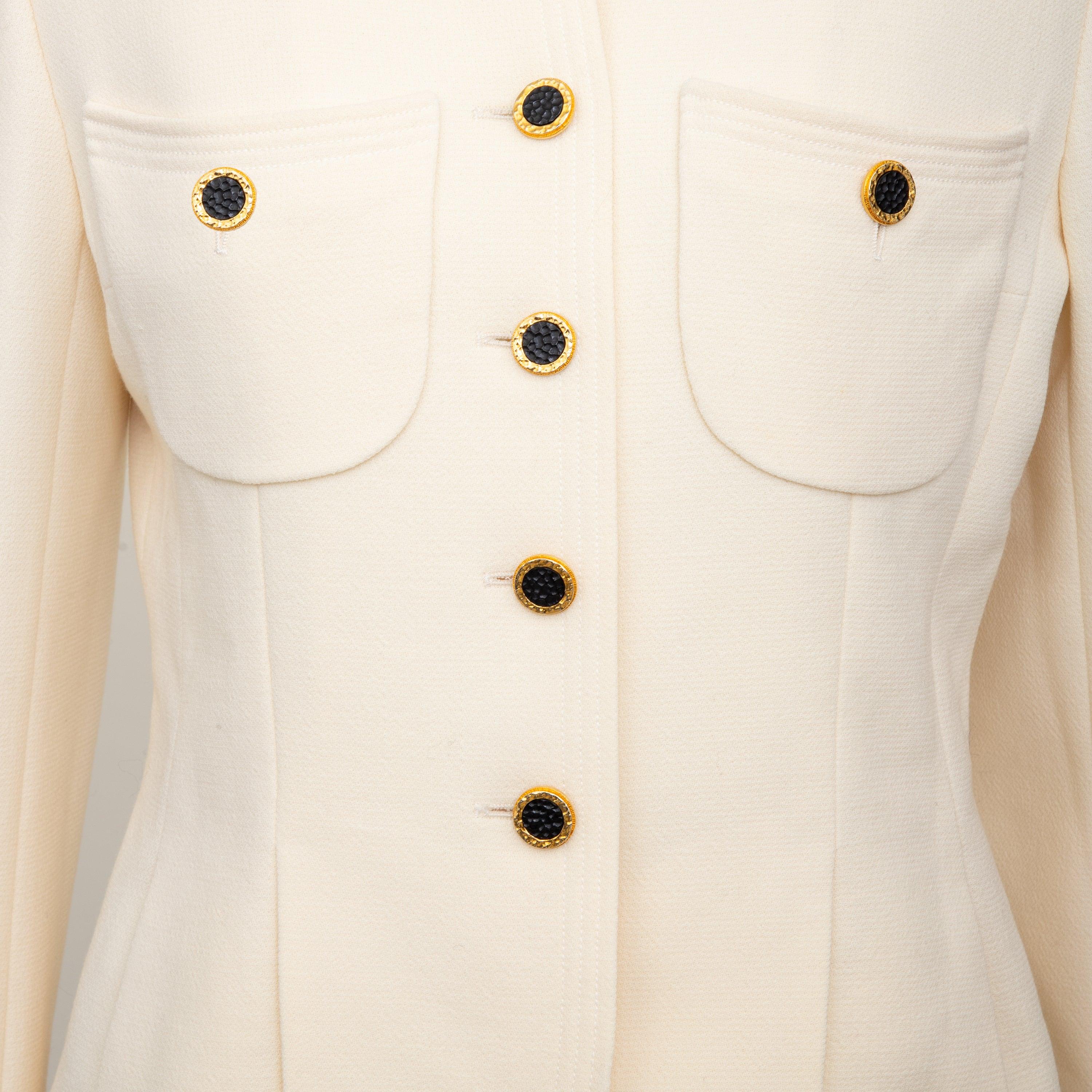 Chanel Boutique Jacke aus Wollmischung - '90er Jahre im Zustand „Gut“ im Angebot in Milano, IT