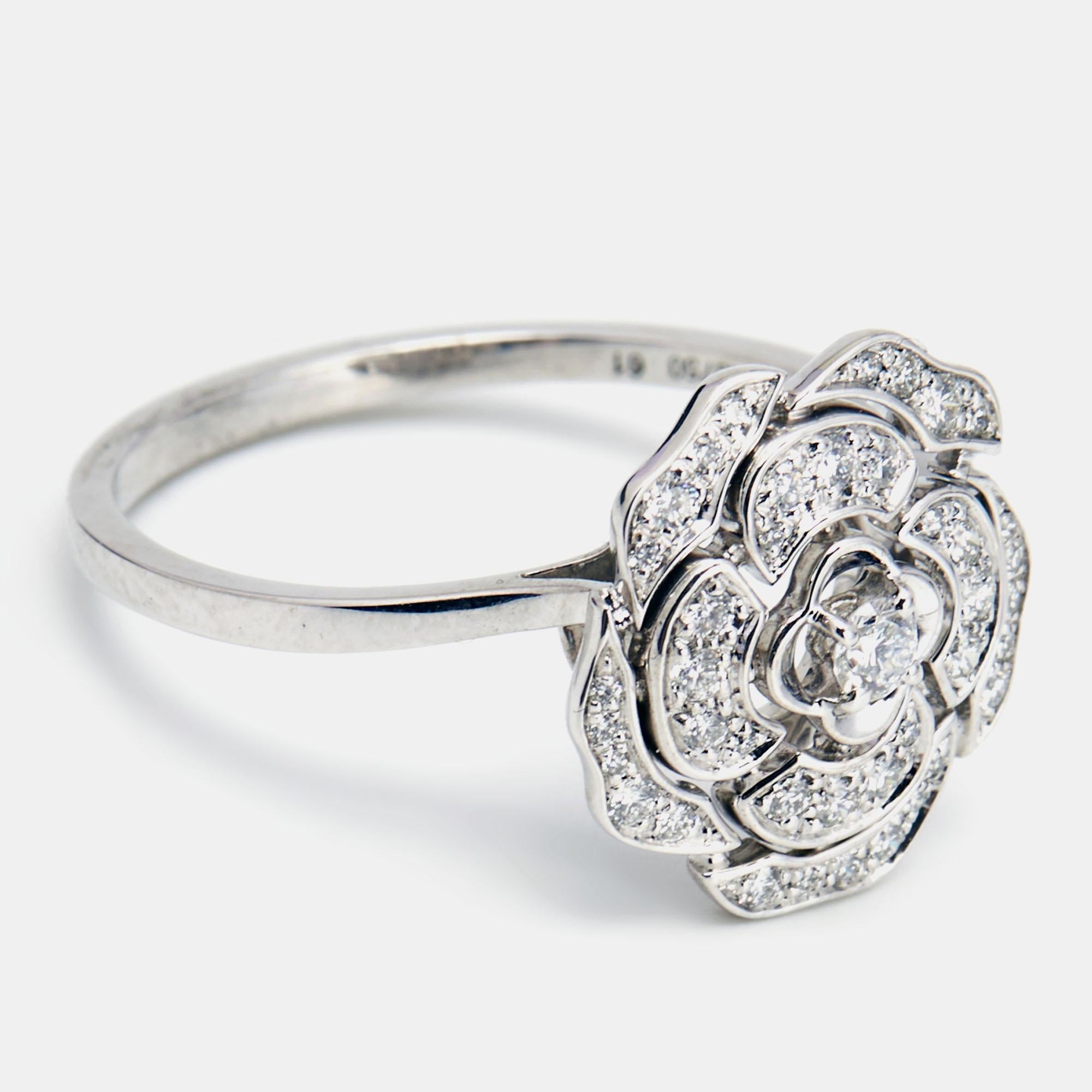 chanel flower ring