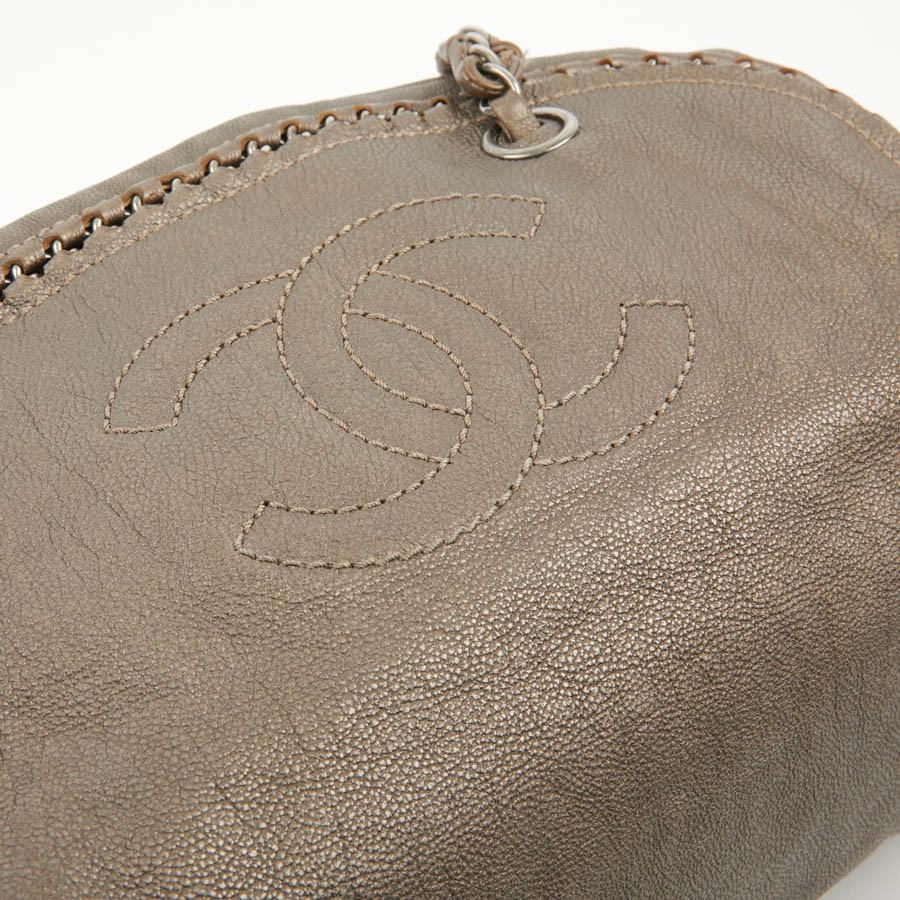 Borsa Bowling CHANEL in pelle Taurillon bronzo 9