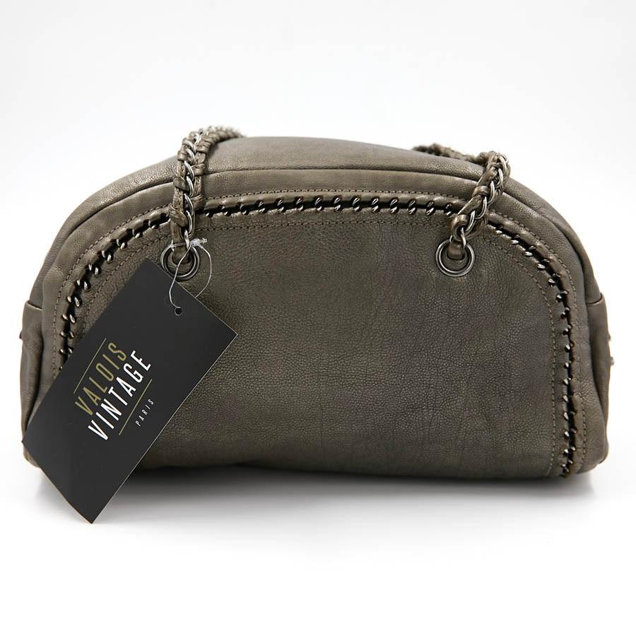Donna Borsa Bowling CHANEL in pelle Taurillon bronzo