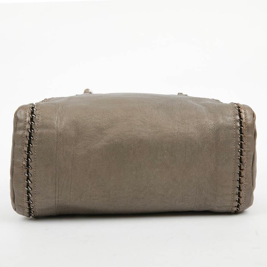 Borsa Bowling CHANEL in pelle Taurillon bronzo 1