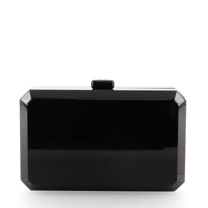 Chanel Box Clutch Plexiglass Small In Good Condition In NY, NY