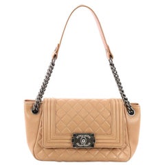 Chanel Boy Accordion Flap Bag Quilted Lambskin Small