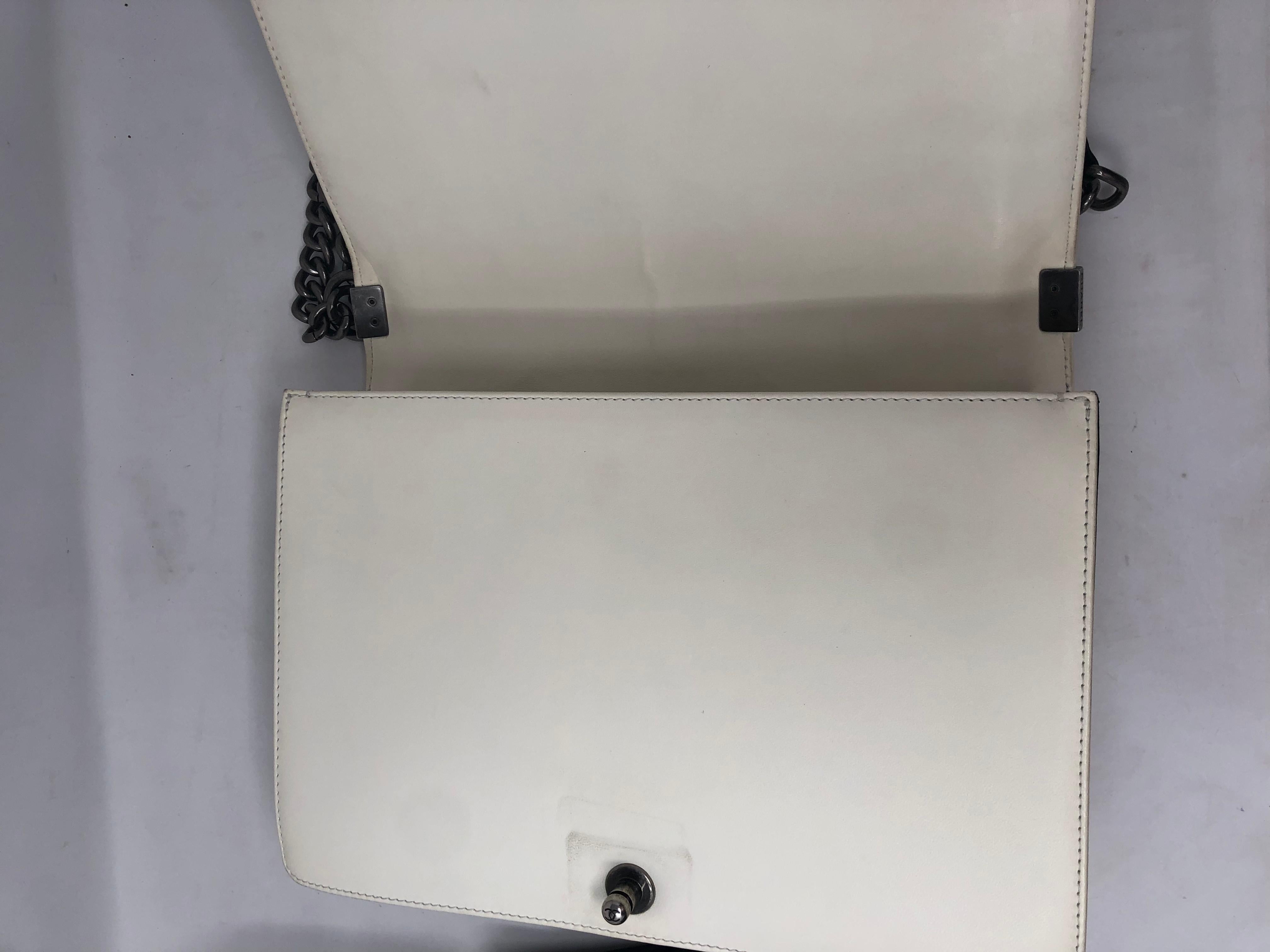 Chanel Boy Bag Black and White 2