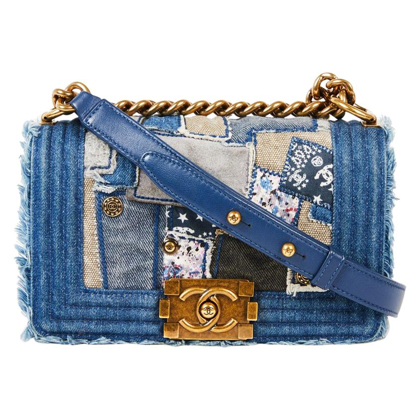 CHANEL Boy Bag in Blue Denim Patchwork at 1stDibs | chanel denim patchwork  bag, chanel denim patchwork boy bag, denim chanel boy bag