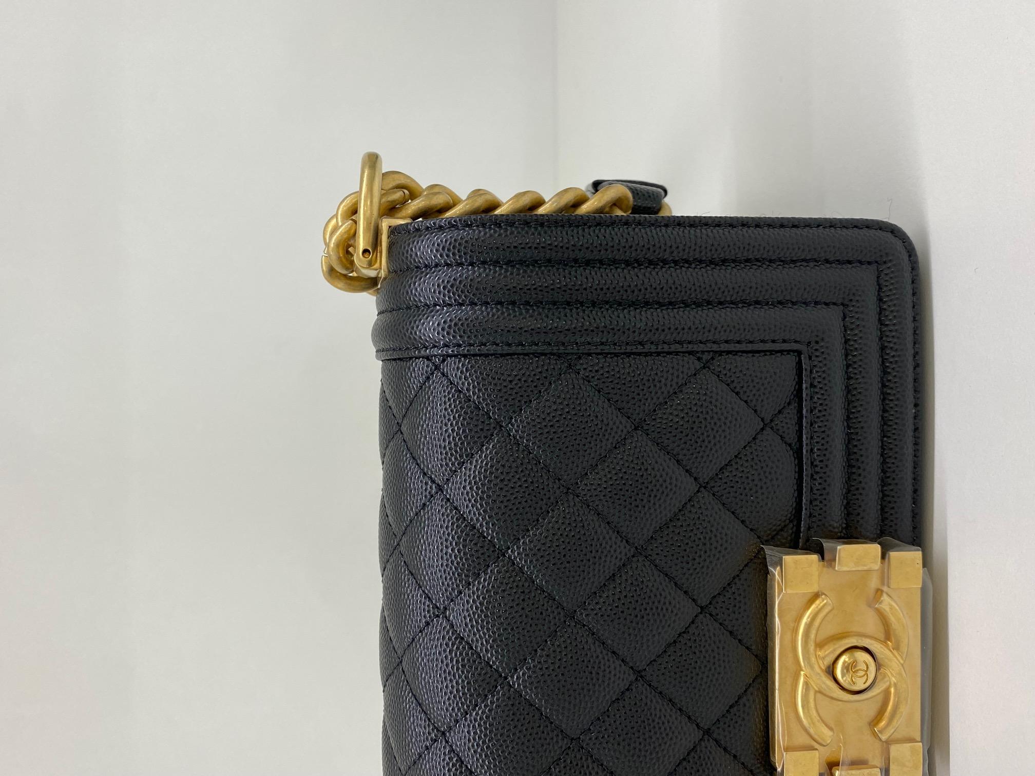 Chanel Boy Bag Small Black GHW For Sale 3