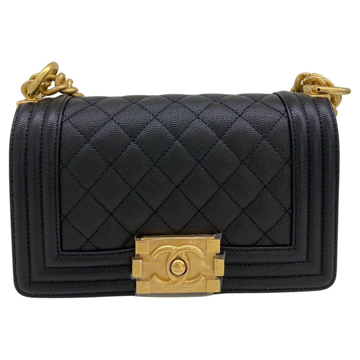 Chanel Boy Bag Small Black GHW For Sale