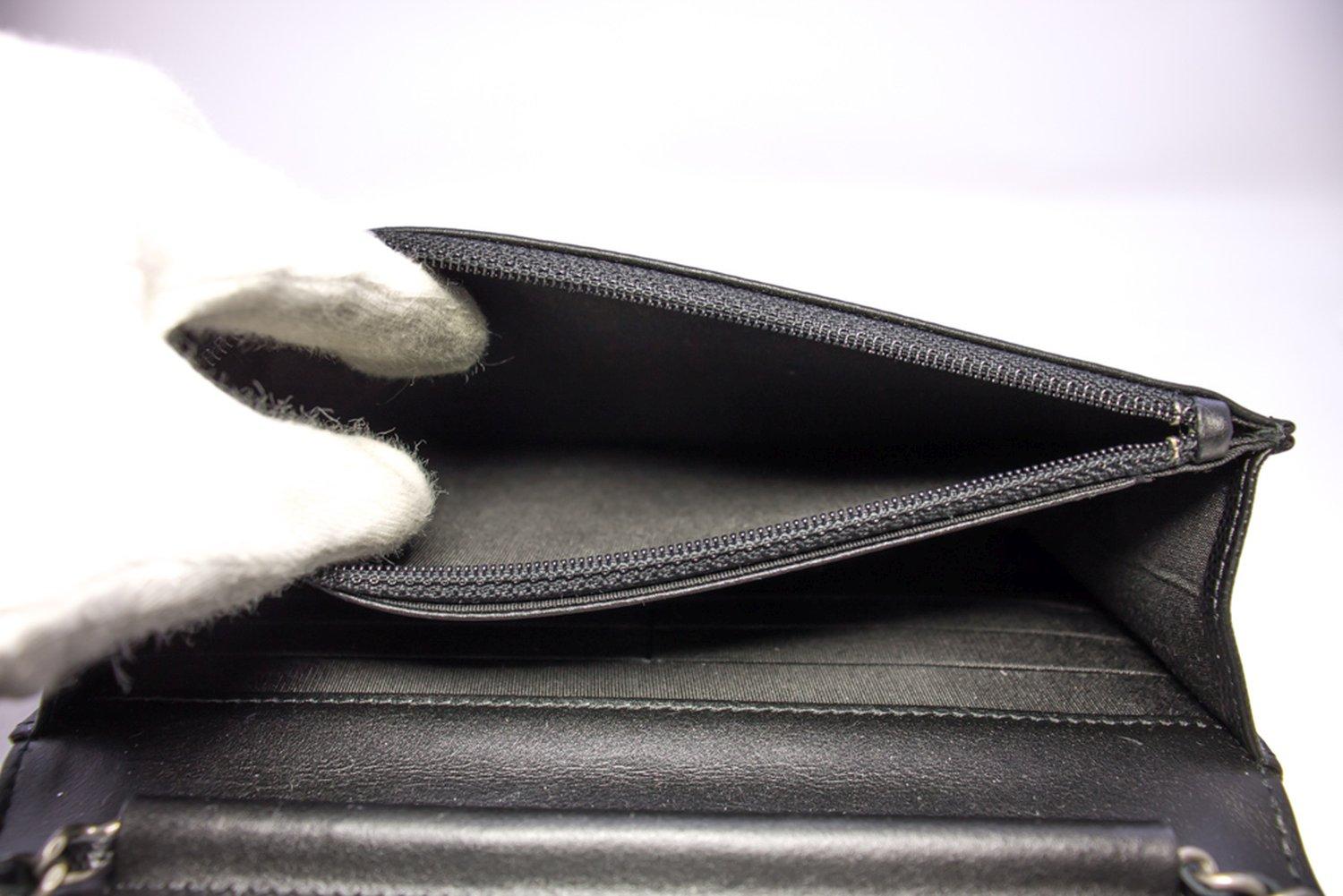 CHANEL Boy Black Caviar Flap WOC Wallet On Chain Shoulder Bag 10