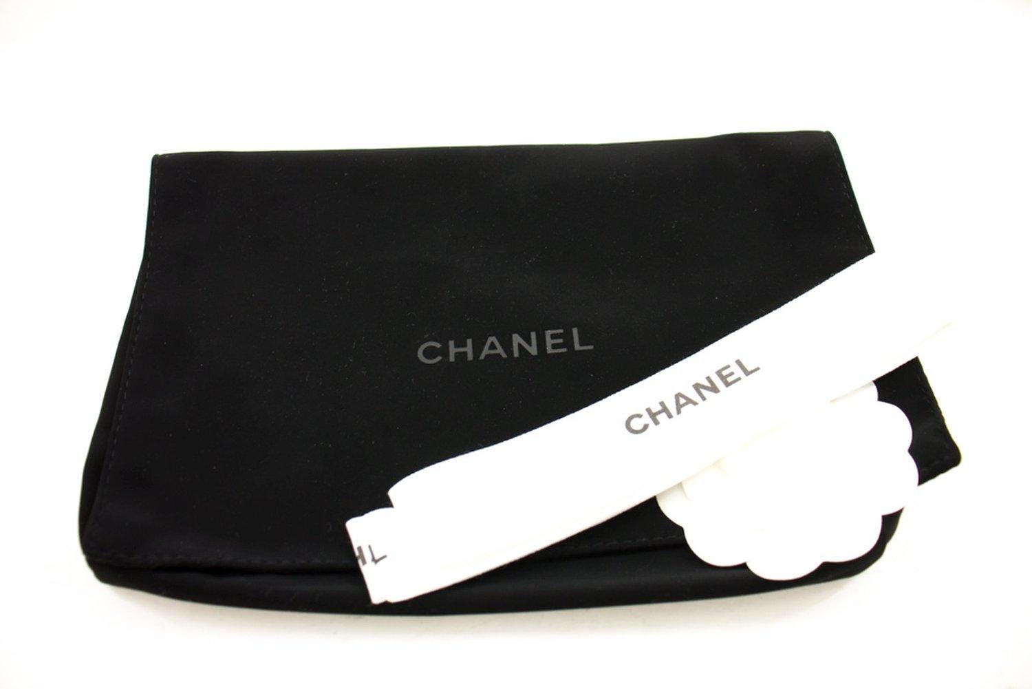 CHANEL Boy Black Caviar Flap WOC Wallet On Chain Shoulder Bag 11
