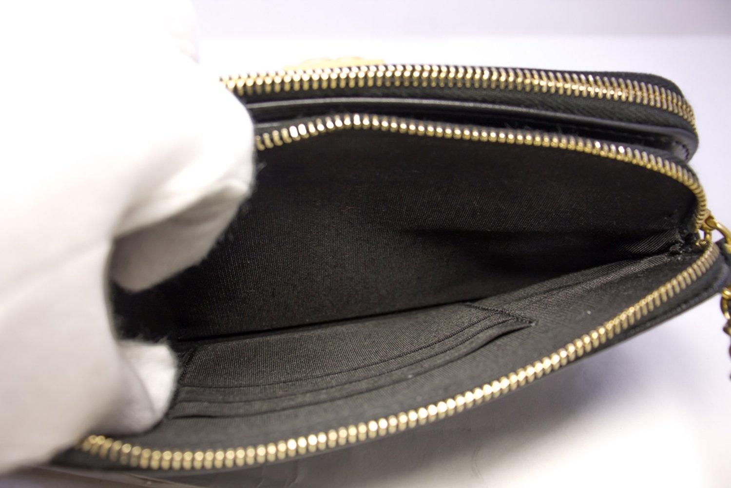 CHANEL Boy Black Caviar WOC Wallet On Chain Zipper Shoulder Bag For Sale 9