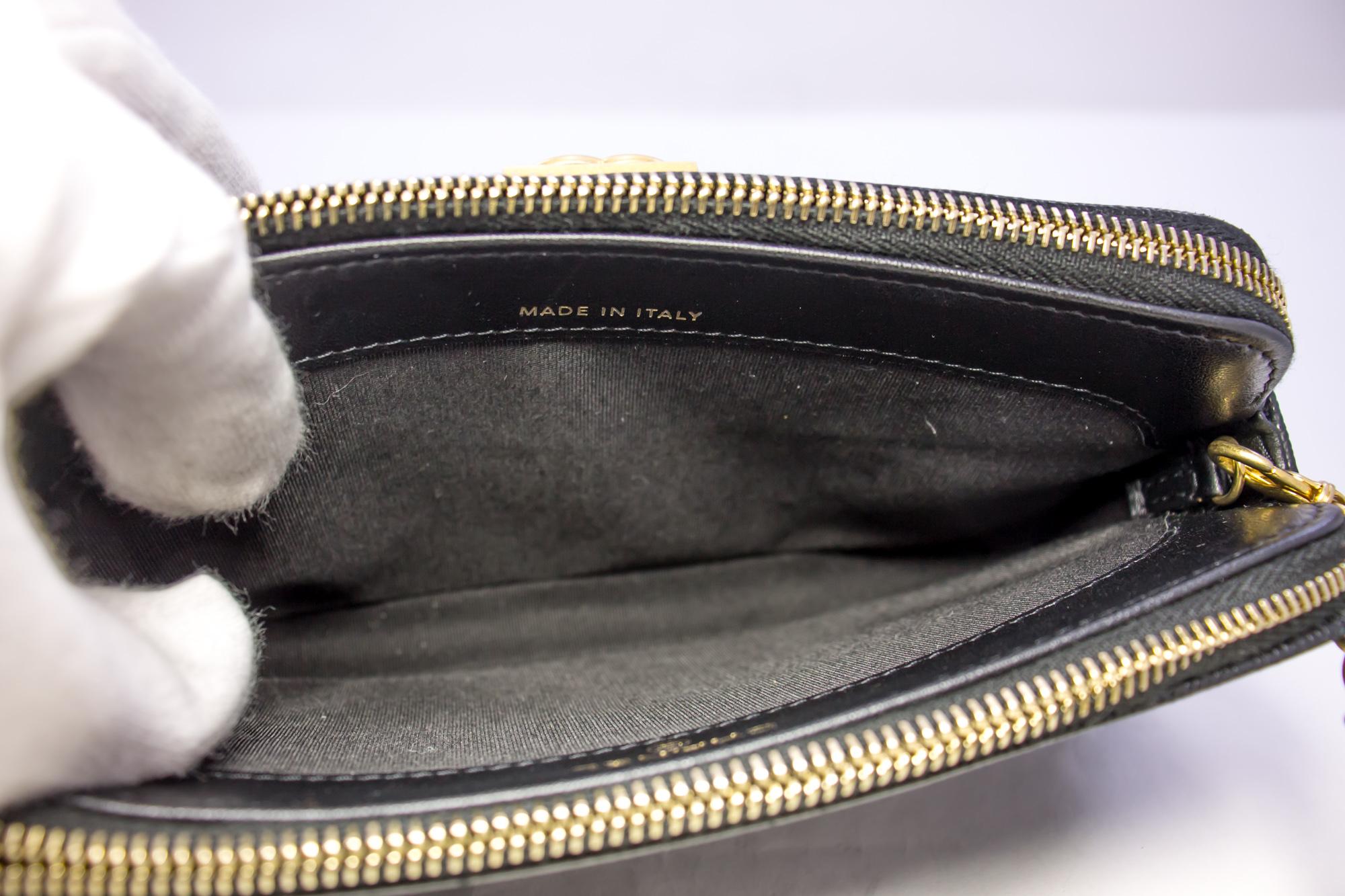 CHANEL Boy Black Caviar WOC Wallet On Chain Zipper Shoulder Bag For Sale 2