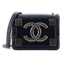 Chanel Boy Brick Flap Bag Lambskin and Plexiglass Mini