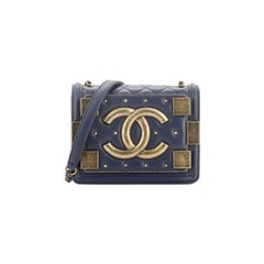 Chanel Boy Brick Flap Bag Studded Quilted Lambskin Mini