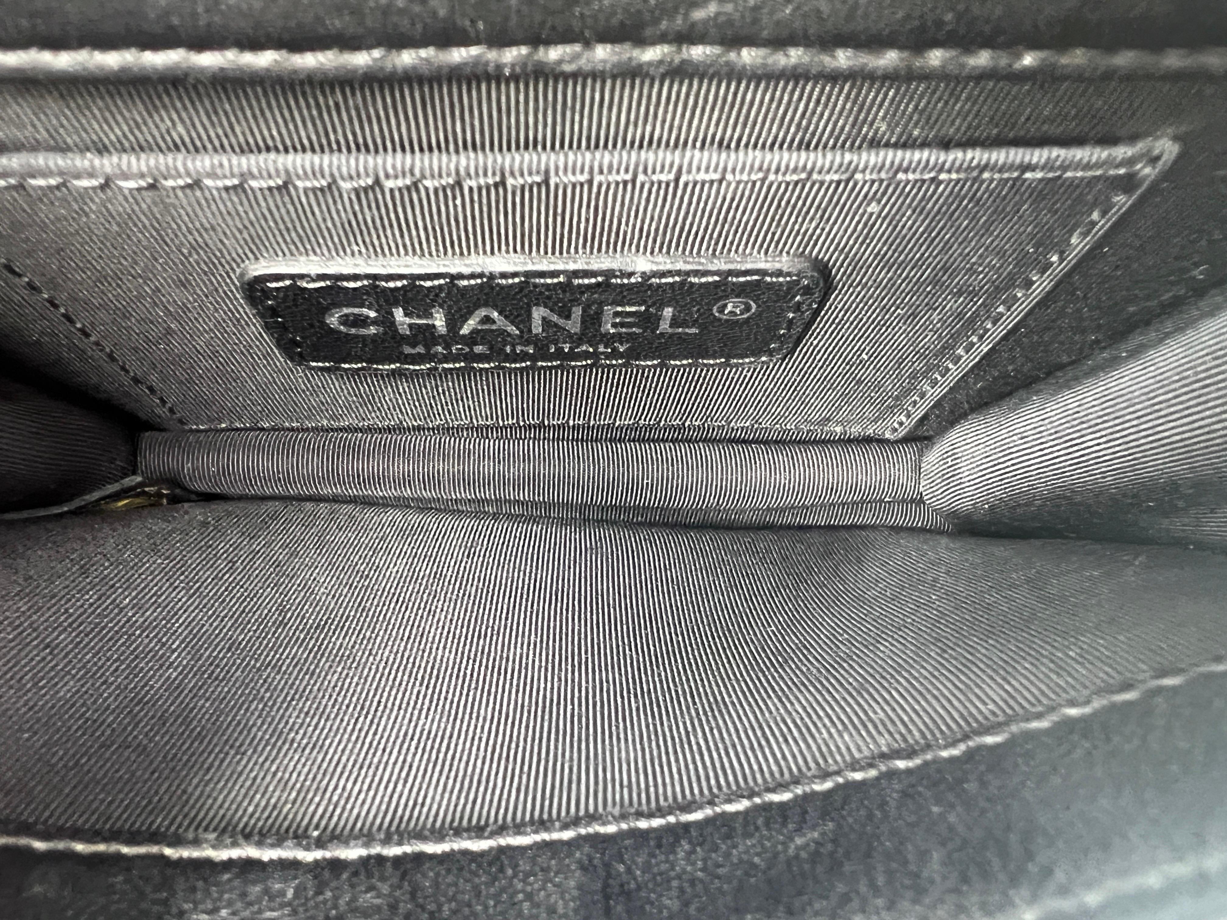 Chanel Boy Brick Lego Crystal Nera Borsa A Tracolla For Sale 7