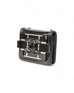 Chanel Boy Brick Lego Crystal Nera Borsa A Tracolla