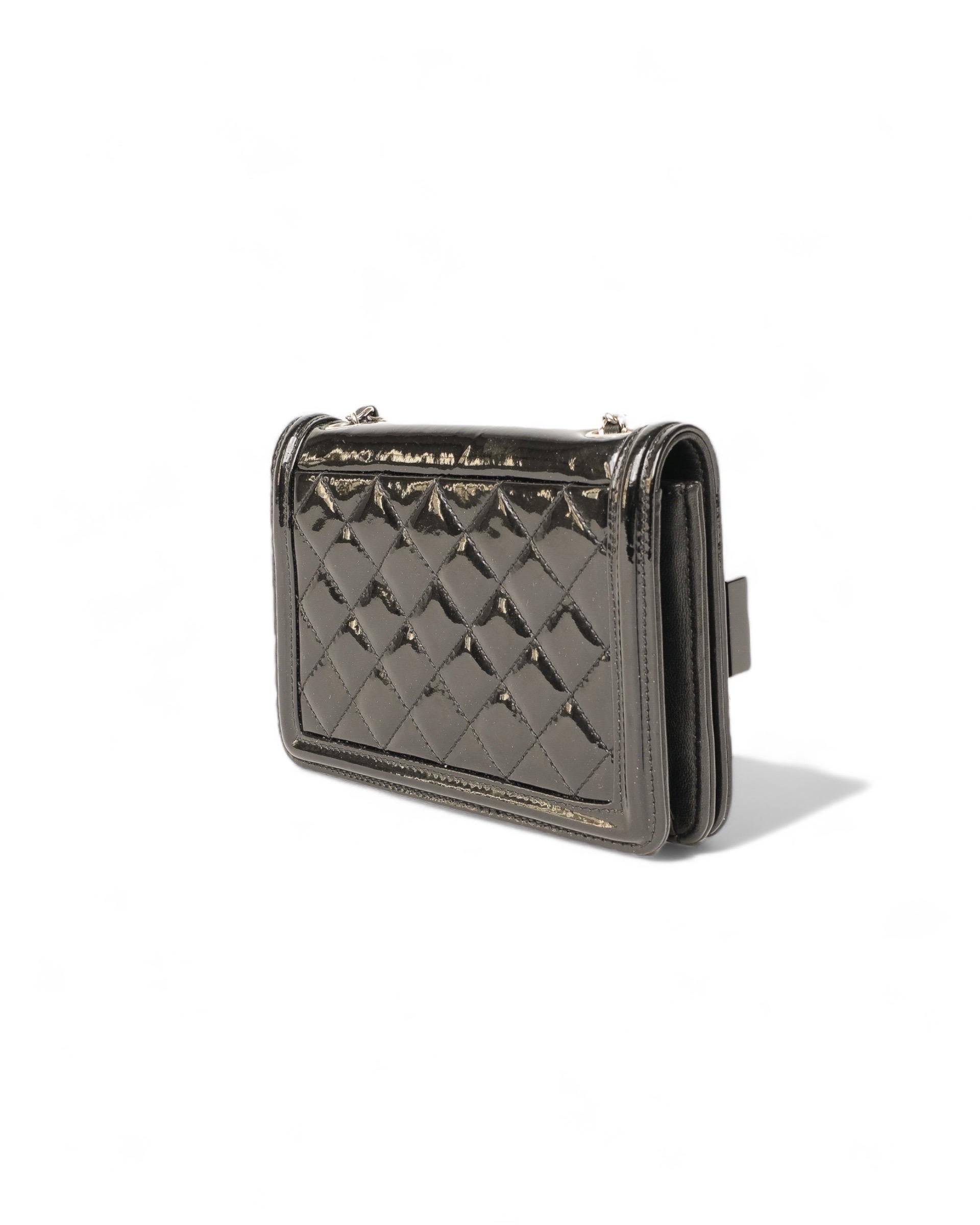 Women's Chanel Boy Brick Lego Crystal Nera Borsa A Tracolla For Sale