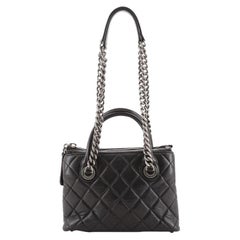 Chanel Boy Chained Tote Quilted Calfskin Small