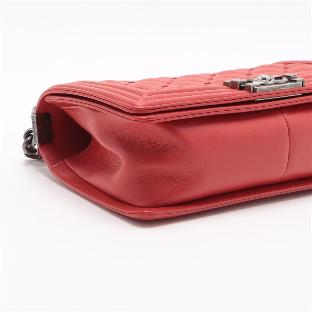 Chanel Boy Chanel 25 Matelasse Leather Chain Shoulder Bag Rouge * PREORDER * 2