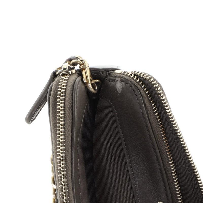 Chanel Boy Double Zip Clutch with Chain Quilted Lambskin 2