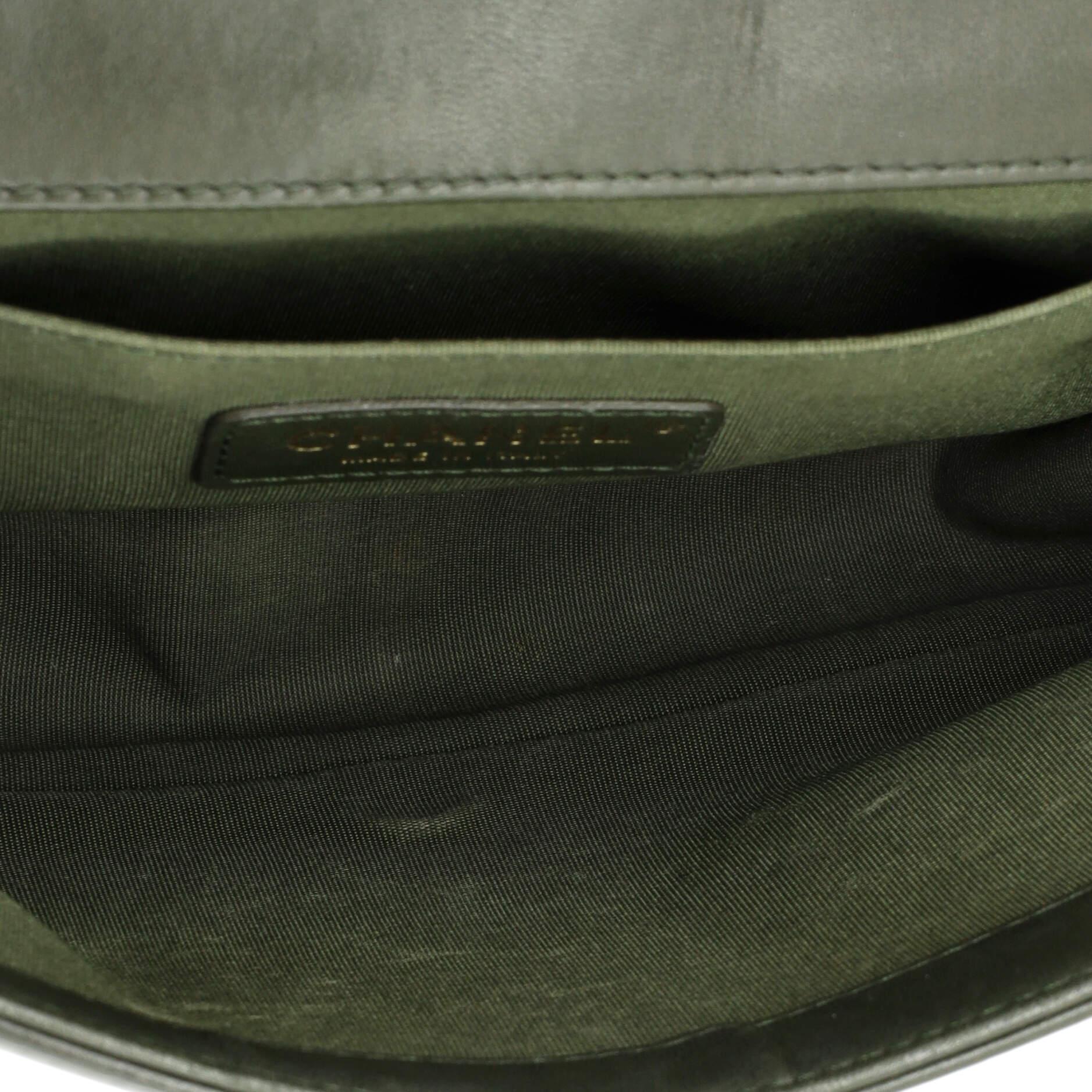 Chanel Boy Flap Bag Braided Chevron Cording and Calfskin Old Medium For Sale 1