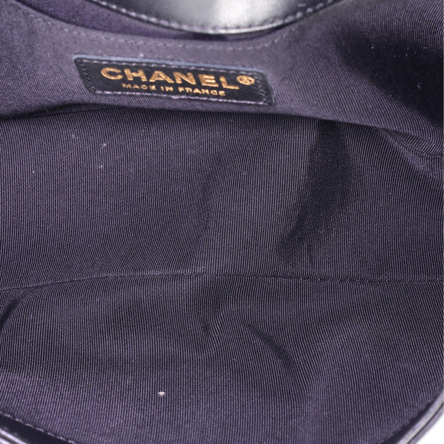Women's or Men's Chanel Boy Flap Bag Braided Sheepskin Old Medium