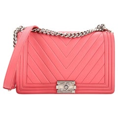 Pink Chanel Boy Bag - 32 For Sale on 1stDibs