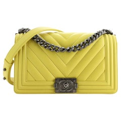 Chanel Boy Flap Bag Chevron Calfskin Old Medium Chanel Boy Flap Bag Chevron Calfskin Old Medium