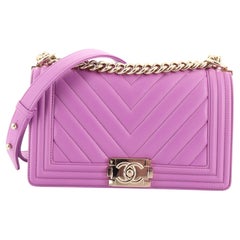 Chanel Boy Flap Bag Chevron Calfskin Old Medium Chanel Boy Flap Bag Chevron Calfskin Old Medium