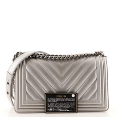 Chanel Boy Flap Bag Chevron Caviar Old Medium