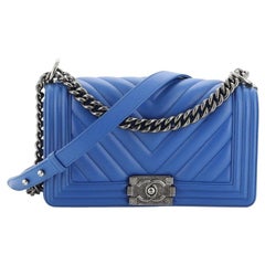 Chanel Boy Flap Bag Chevron Lambskin Old Medium