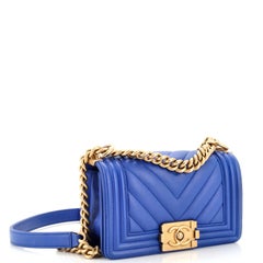 Chanel Boy Flap Bag Chevron Lambskin Small