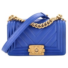 Chanel Boy Flap Bag Chevron Lambskin Small