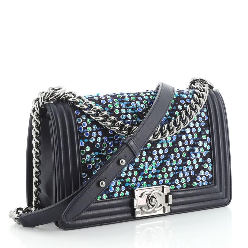 chanel boy bag tweed