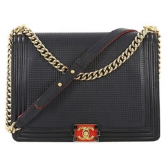 Chanel Boy Flap Bag Cube Embossed Lambskin Large