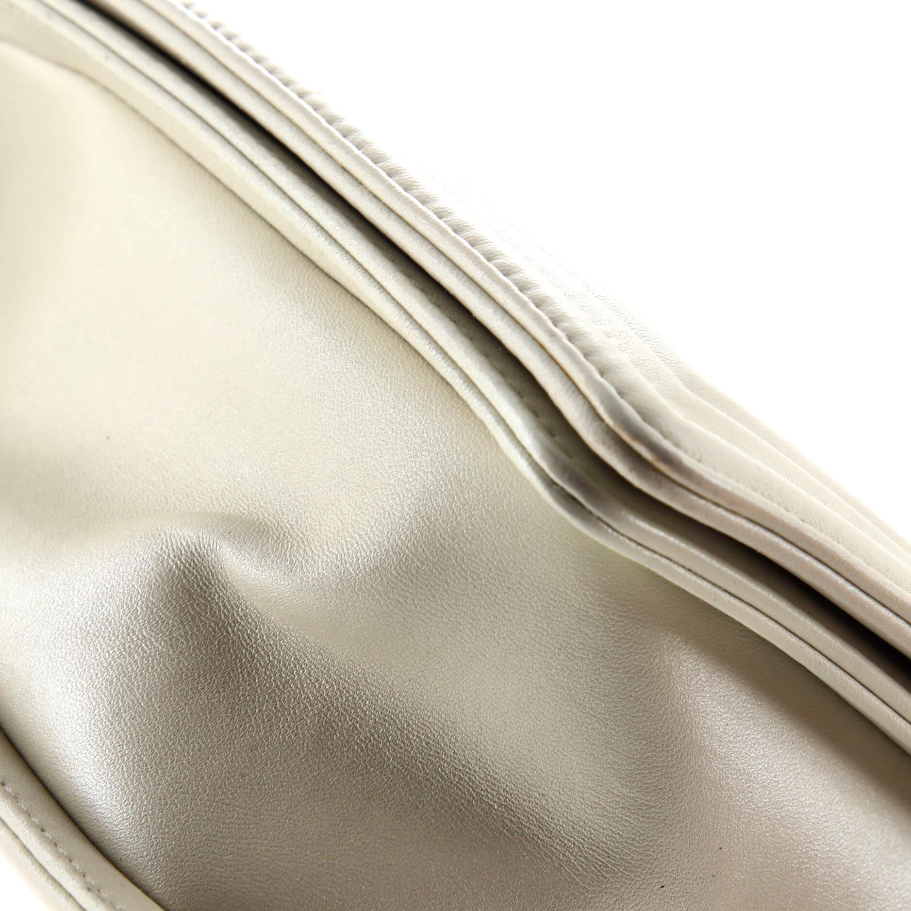 Chanel Boy Flap Bag Cube Embossed Lambskin New Medium For Sale 3