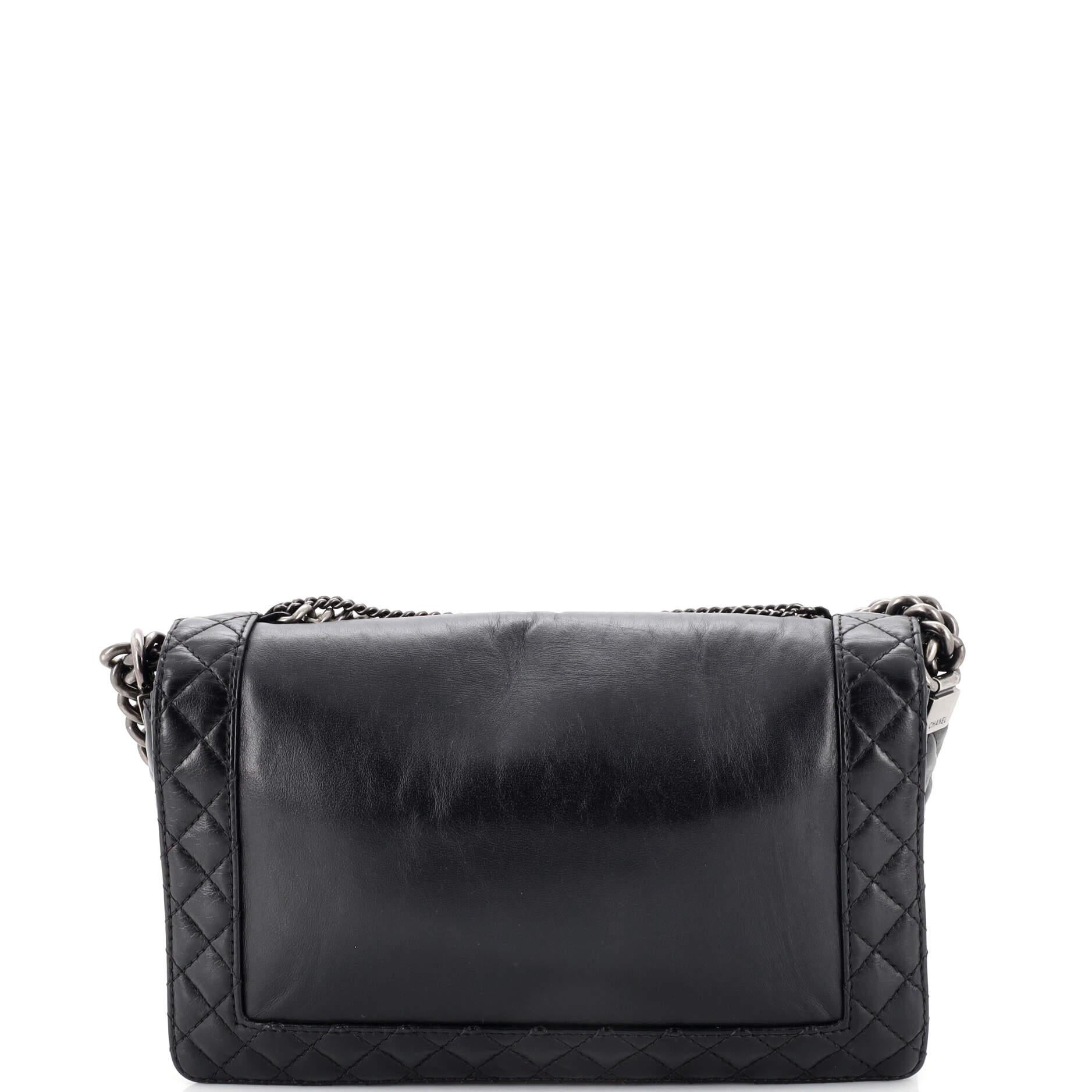 Women's Chanel Boy Flap Bag Enchained Lambskin New Medium