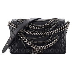 Chanel Boy Flap Bag Enchained Lambskin New Medium