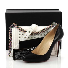 Chanel Boy Flap Bag LED Perforated Leather Small