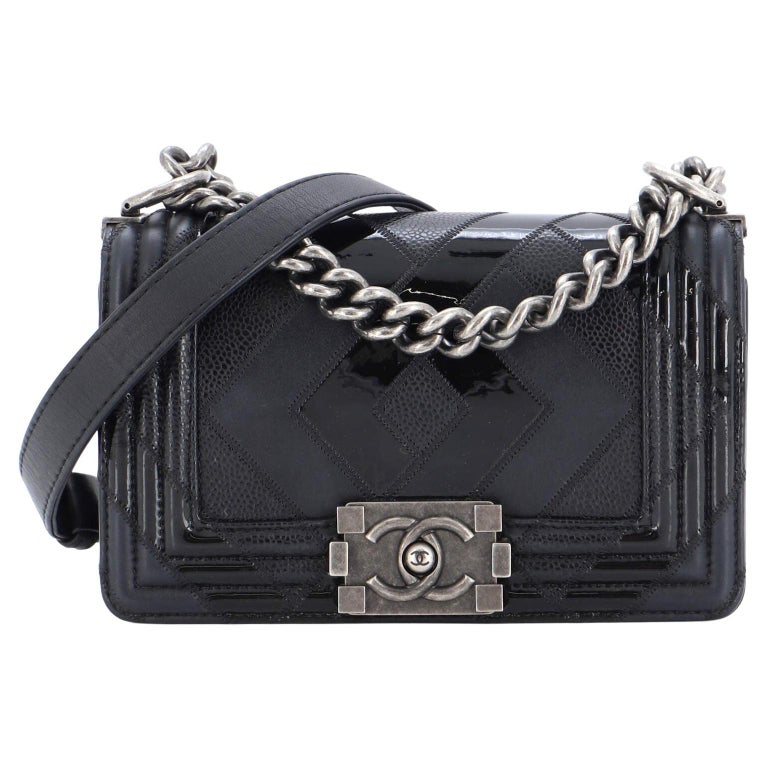 Chanel Patent Boy - 35 For Sale on 1stDibs
